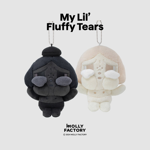 MOLLY FACTORY - MY LIL' FLUFFY TEARS (CRYBABY BLACK / CRYBABY WHITE) [PENDANT PLUSH]